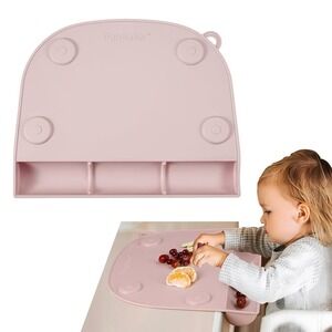 Upward Baby Silicone Placemats for Toddlers -‎ Kids Placemats Wipeable Pink